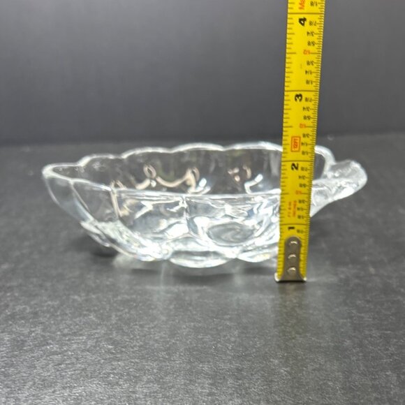Studio Nova Grape Cluster Shaped Candy Dish Bowl Crystal Glass Clear - Set Of 2 - Picture 6 of 6